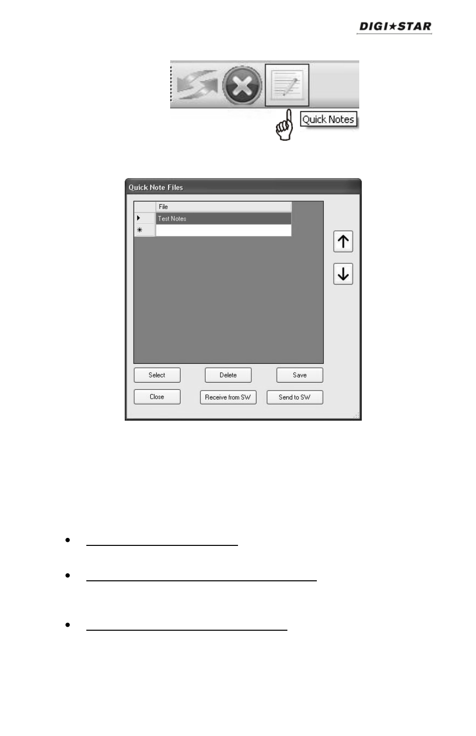Quick notes | Digi-Star SW4600EID User Manual | Page 29 / 45