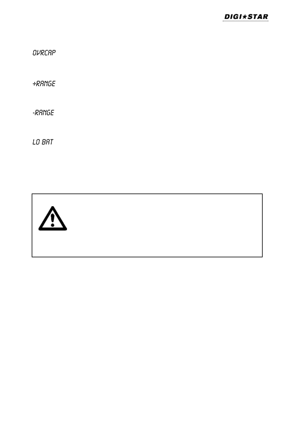 Weighing errors | Digi-Star SW600 User Manual | Page 13 / 24