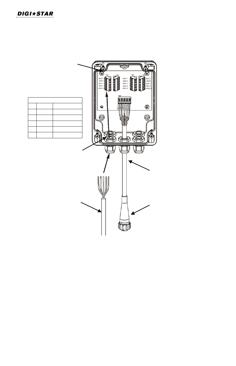 Load cell connection | Digi-Star SW600 User Manual | Page 24 / 24