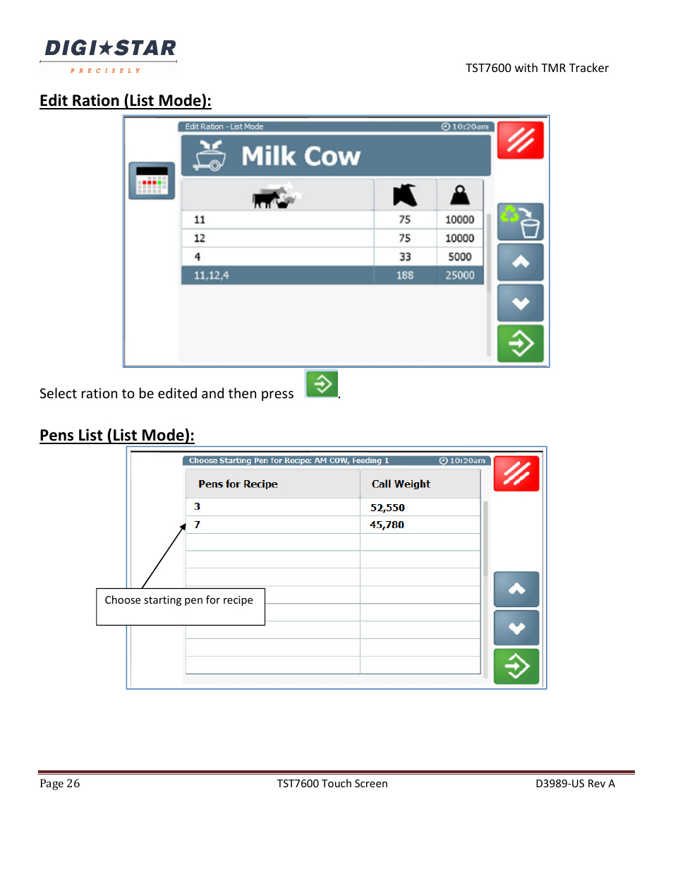 Digi-Star TST7600 with TMR Tracker User Manual | Page 26 / 51