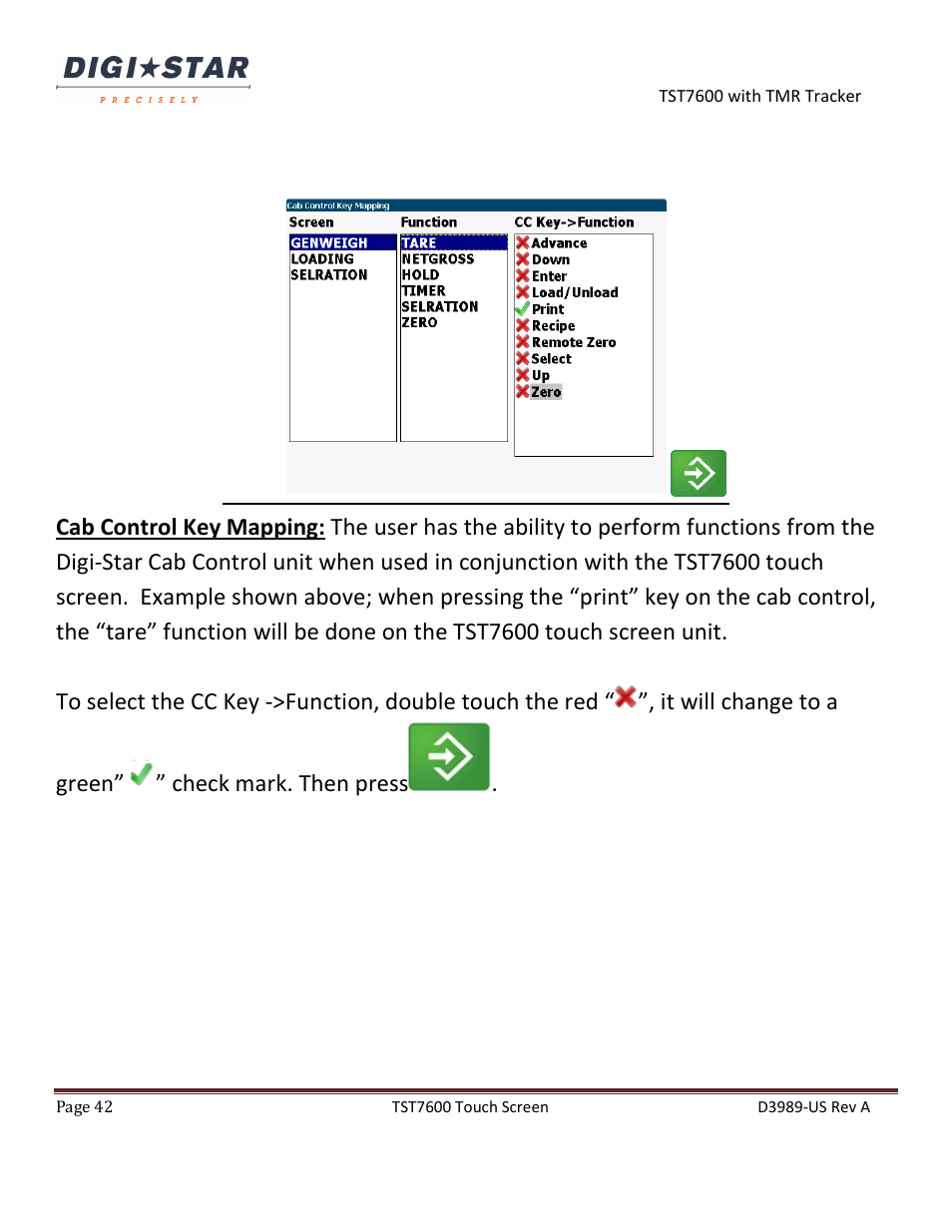 Digi-Star TST7600 with TMR Tracker User Manual | Page 42 / 51
