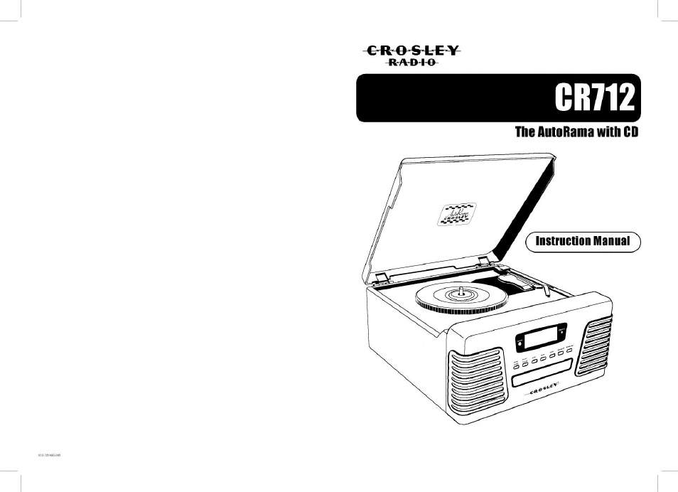 Crosley Radio CR 712 User Manual | 8 pages