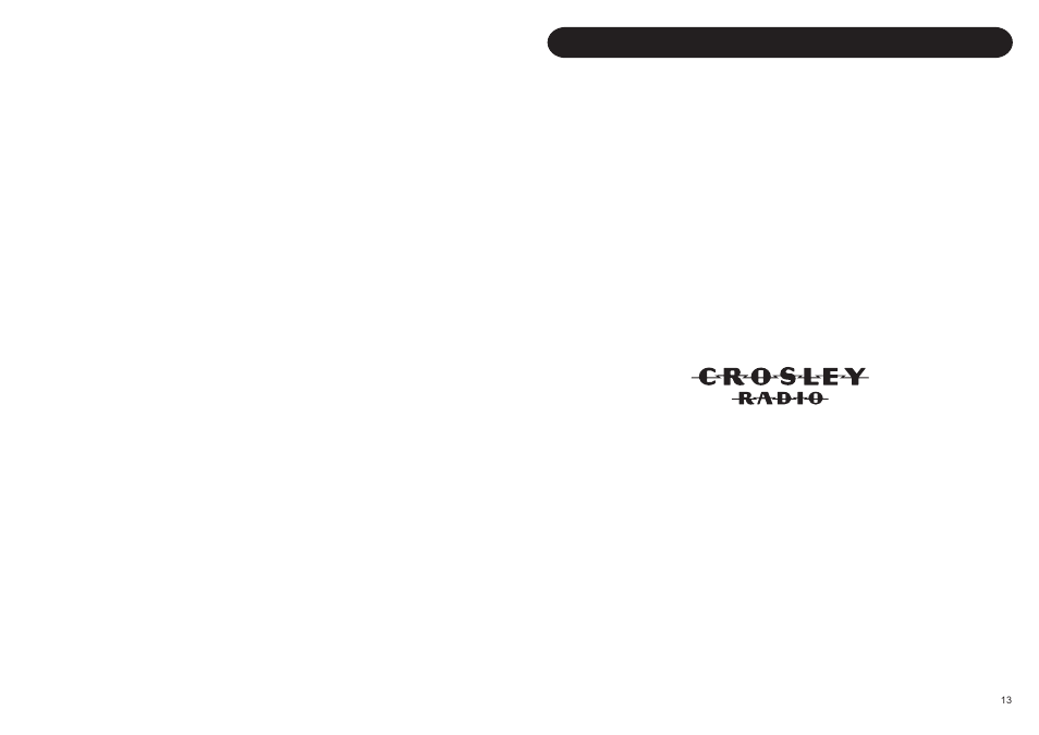 Warranty | Crosley Radio CR 712 User Manual | Page 2 / 8