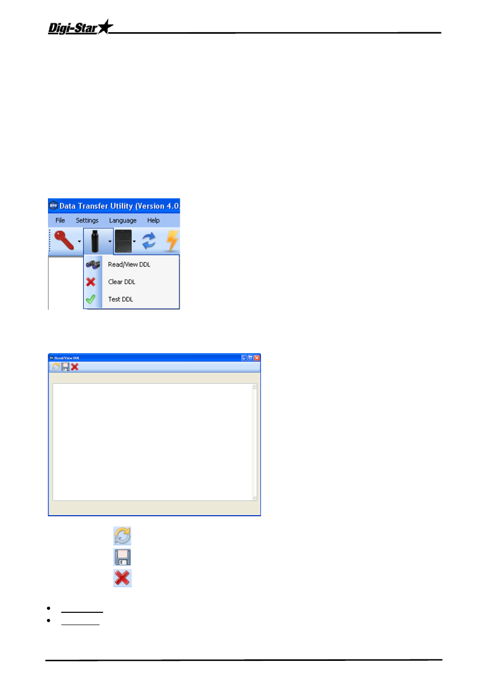 Ddl operations, Read/view ddl | Digi-Star DTU User Manual | Page 11 / 16