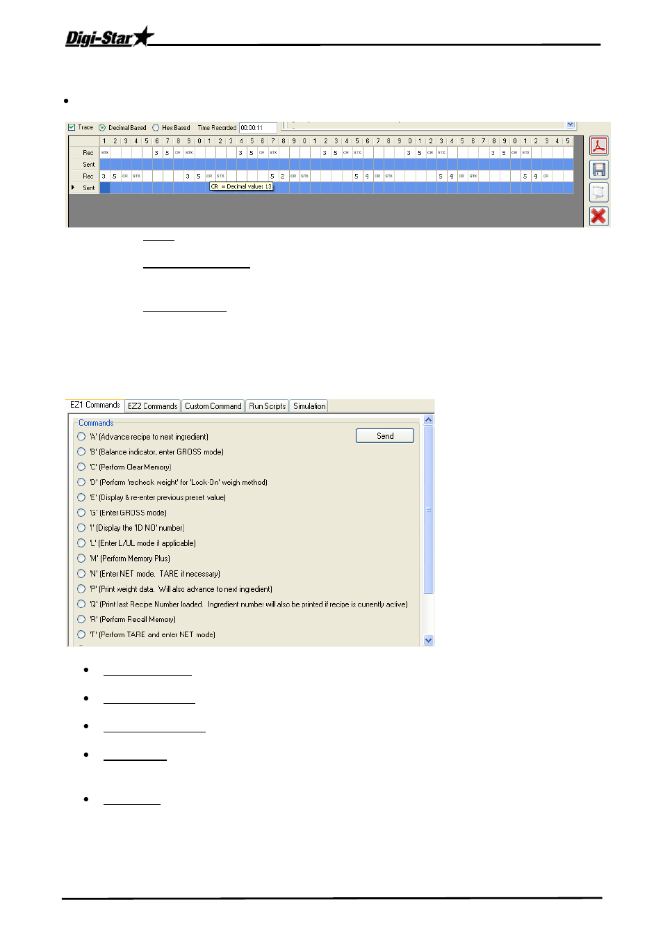 Sending information | Digi-Star DTU User Manual | Page 14 / 16