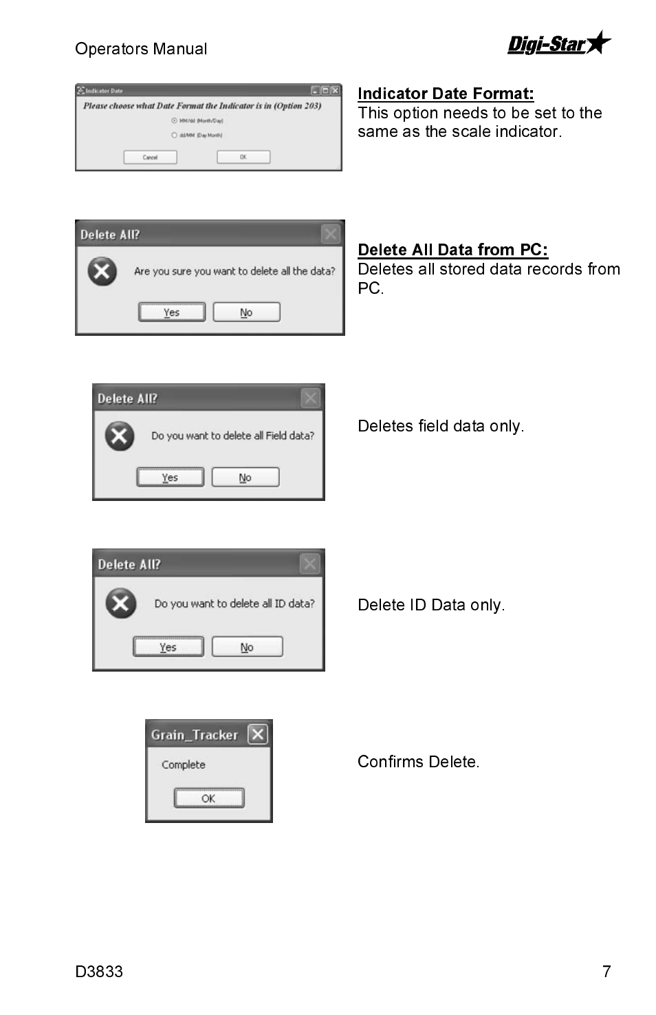 Digi-Star Grain Tracker User Manual | Page 7 / 11