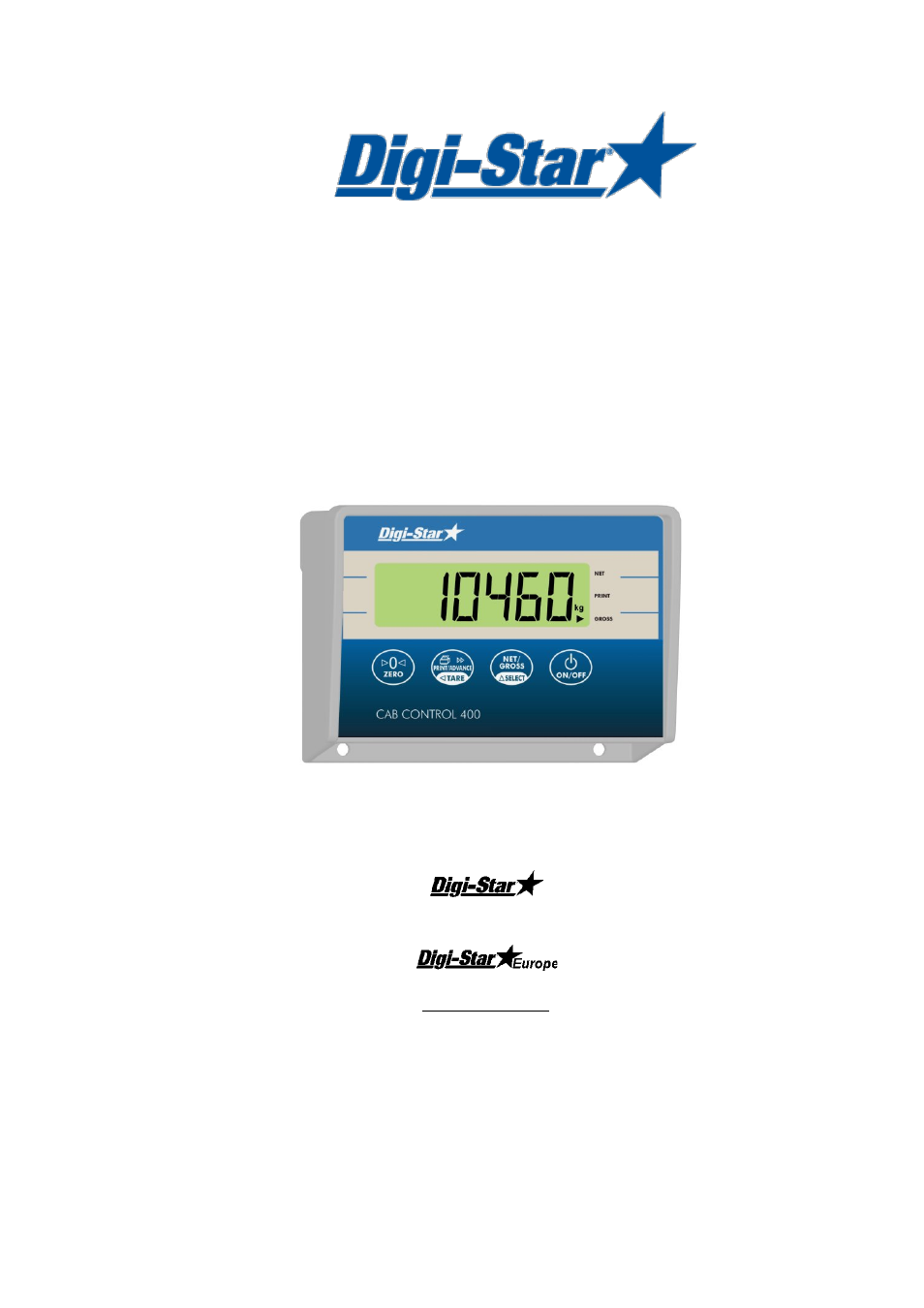 Digi-Star CC400 User Manual | 9 pages