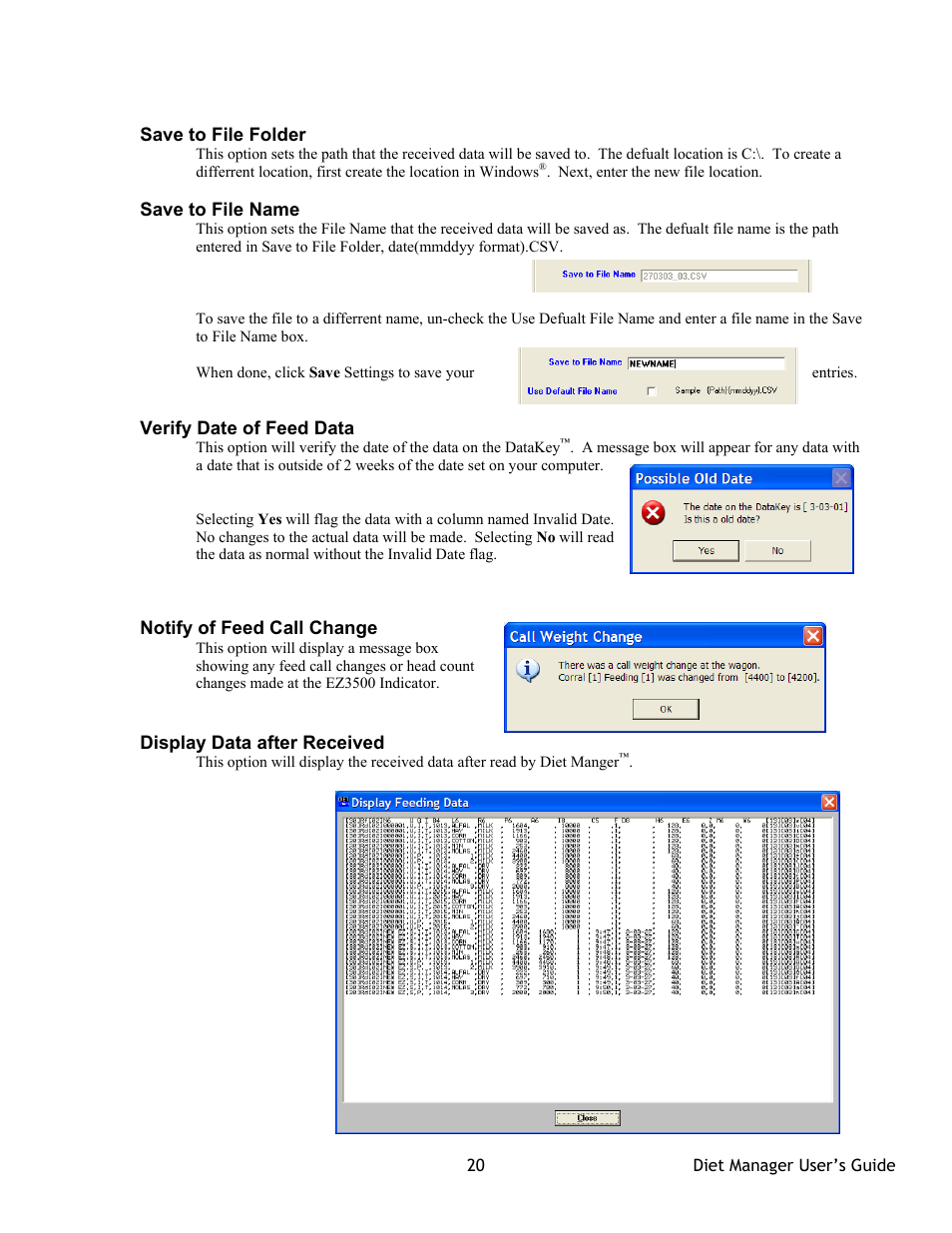 Digi-Star Diet Manager Full Guide User Manual | Page 20 / 28
