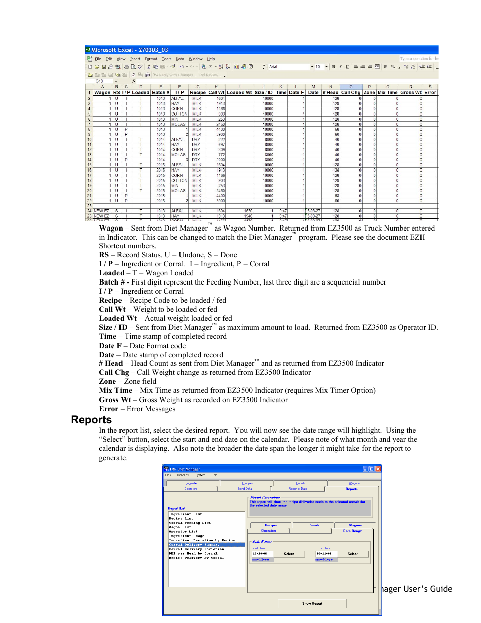 Reports | Digi-Star Diet Manager Full Guide User Manual | Page 23 / 28