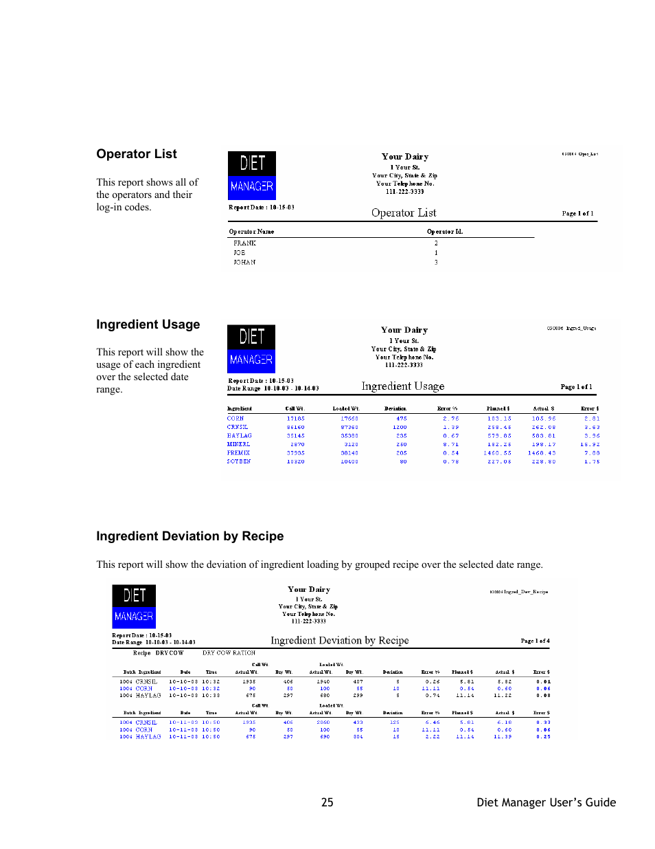 Digi-Star Diet Manager Full Guide User Manual | Page 25 / 28
