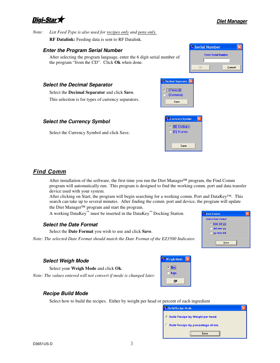 Digi-Star Diet Manager Set-up & User Guide User Manual | Page 7 / 17