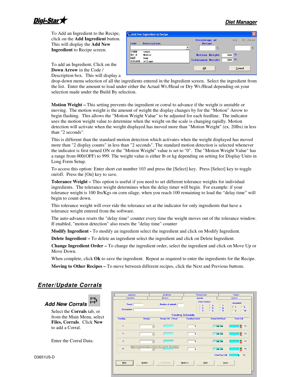 Digi-Star Diet Manager Set-up & User Guide User Manual | Page 9 / 17
