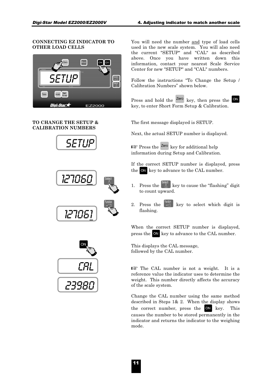 Setup | Digi-Star EZ 2000/V User Manual | Page 13 / 14
