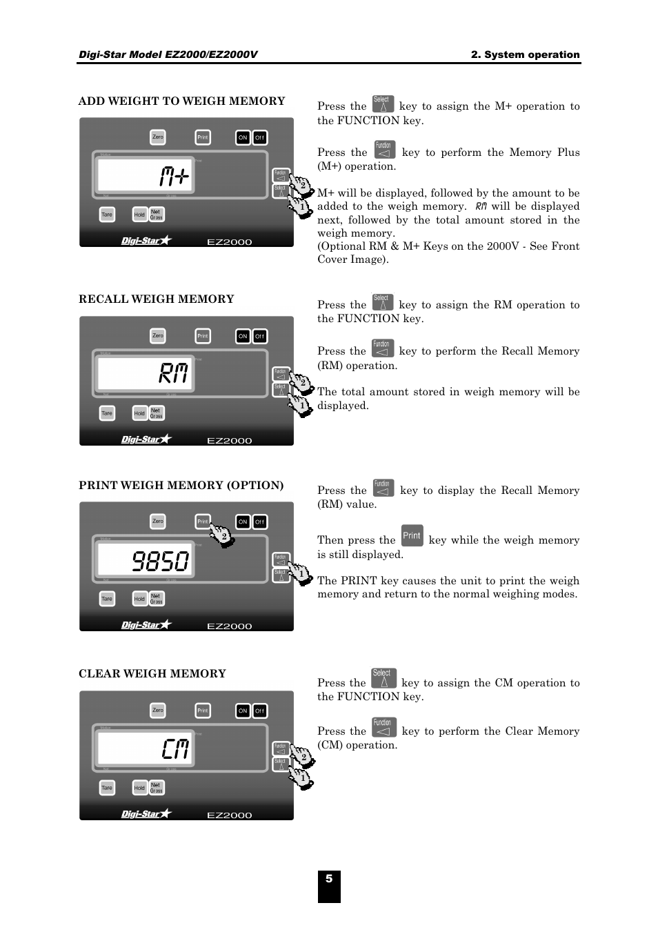 M+ rm 9850 cm | Digi-Star EZ 2000/V User Manual | Page 7 / 14