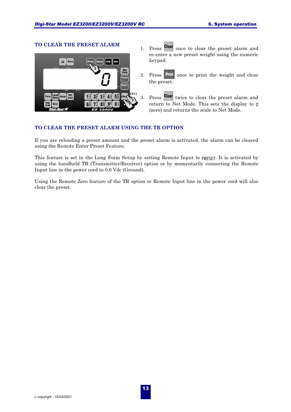 Digi-Star EZ 3200/EZ 3200V/EZ 3200V RC User Manual | Page 16 / 45