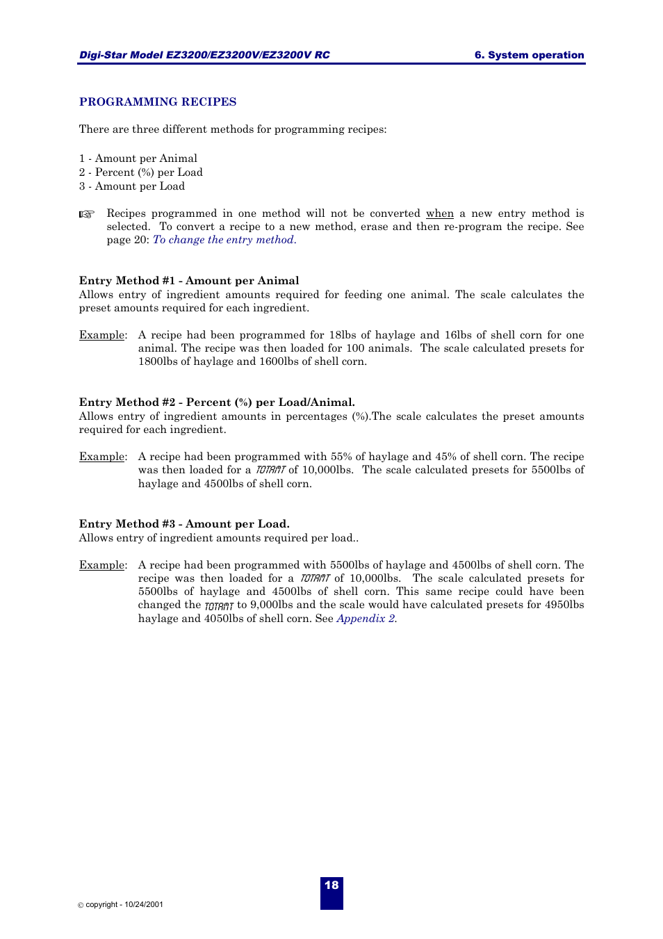 Digi-Star EZ 3200/EZ 3200V/EZ 3200V RC User Manual | Page 21 / 45