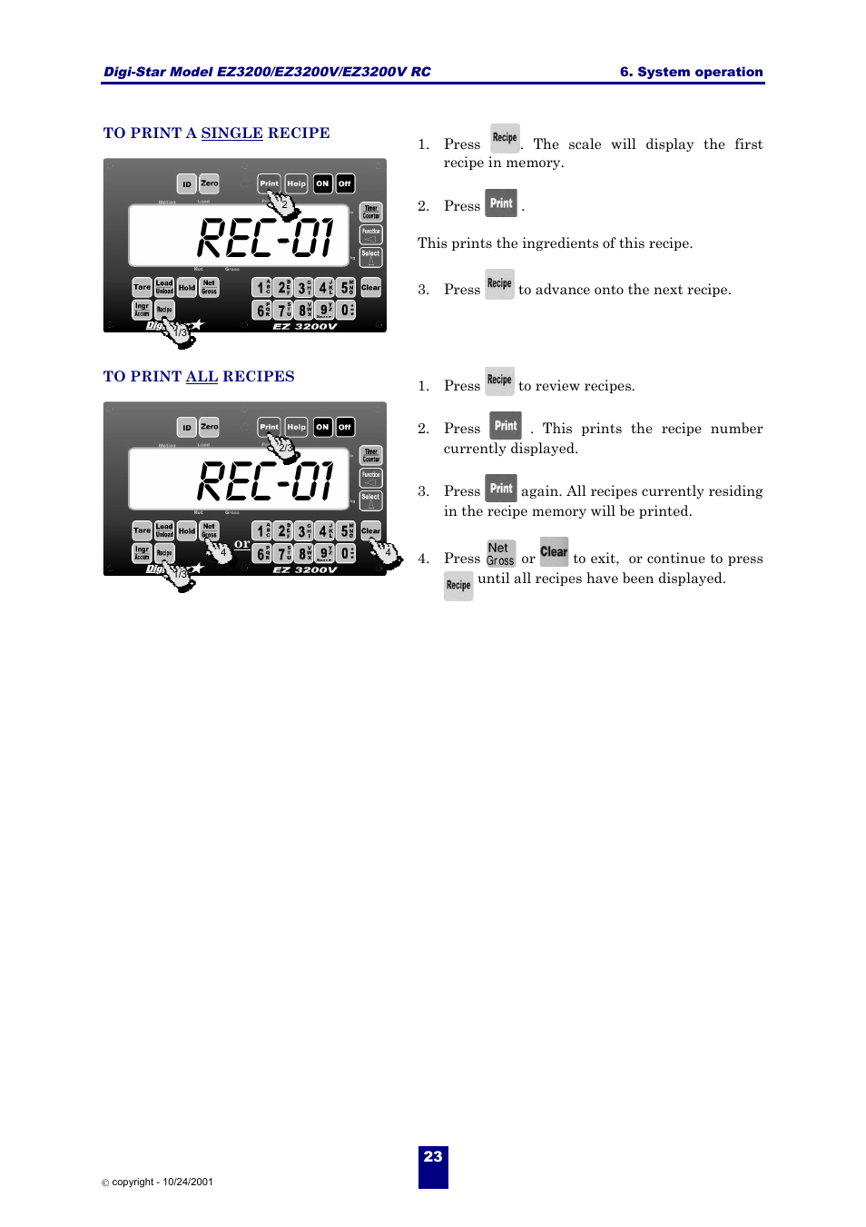 Rec-01 | Digi-Star EZ 3200/EZ 3200V/EZ 3200V RC User Manual | Page 26 / 45