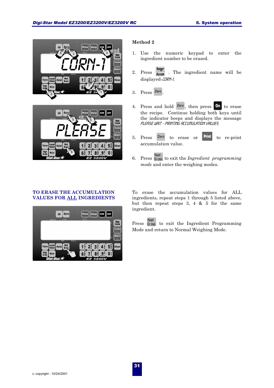 Corn-1, Please | Digi-Star EZ 3200/EZ 3200V/EZ 3200V RC User Manual | Page 34 / 45