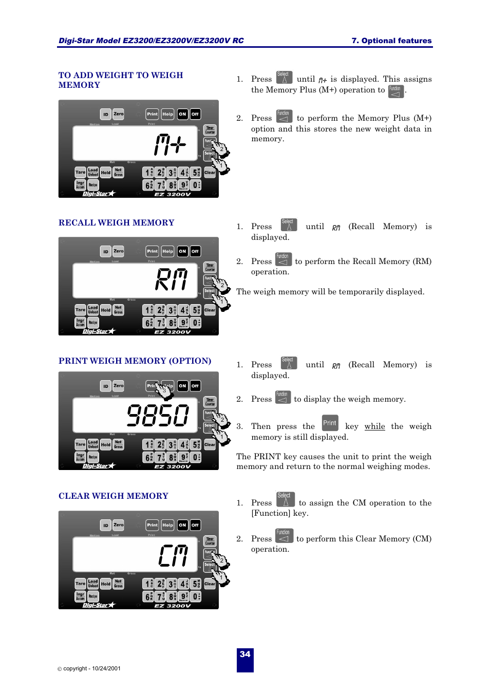 Rm 9850 cm | Digi-Star EZ 3200/EZ 3200V/EZ 3200V RC User Manual | Page 37 / 45