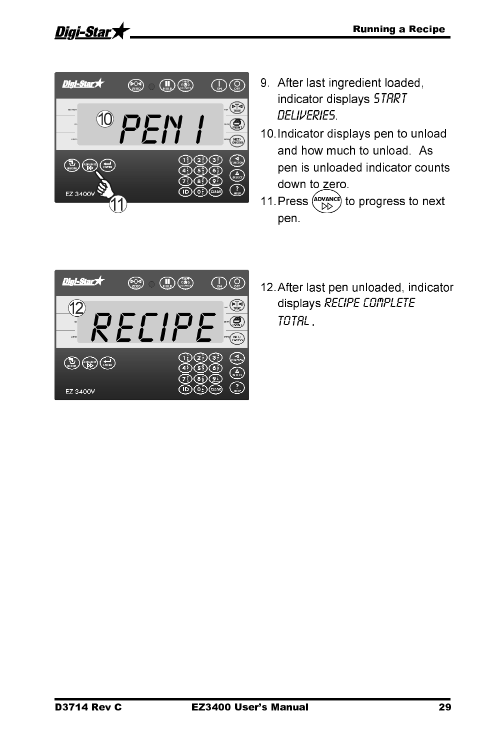 Pen i recipe | Digi-Star EZ3400 User Manual | Page 33 / 50