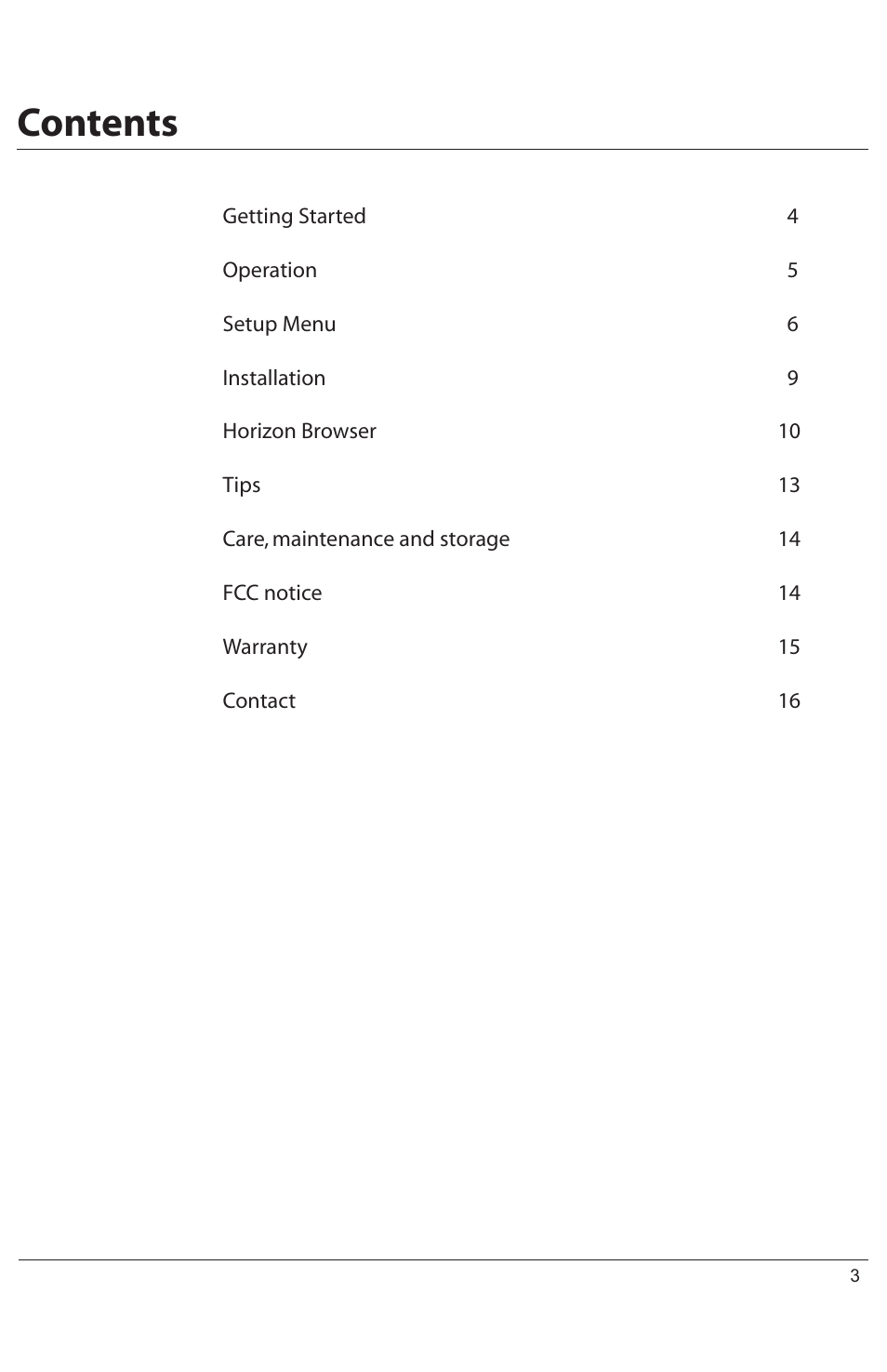Digi-Star HORIZON XLS User Manual | Page 3 / 16
