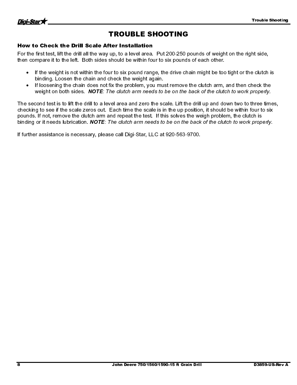 Digi-Star John Deere 455/1520/1530 User Manual | Page 10 / 14