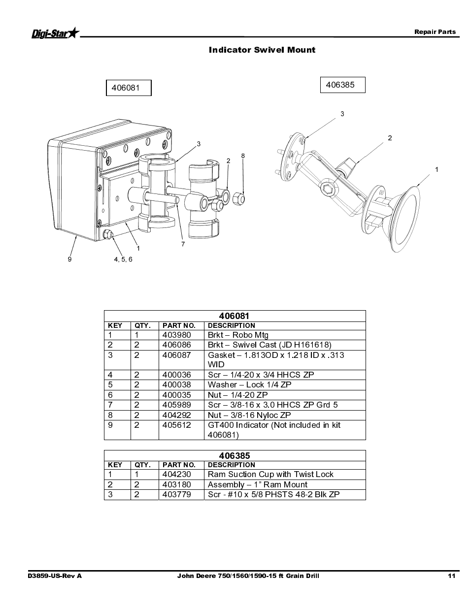 Digi-Star John Deere 455/1520/1530 User Manual | Page 13 / 14