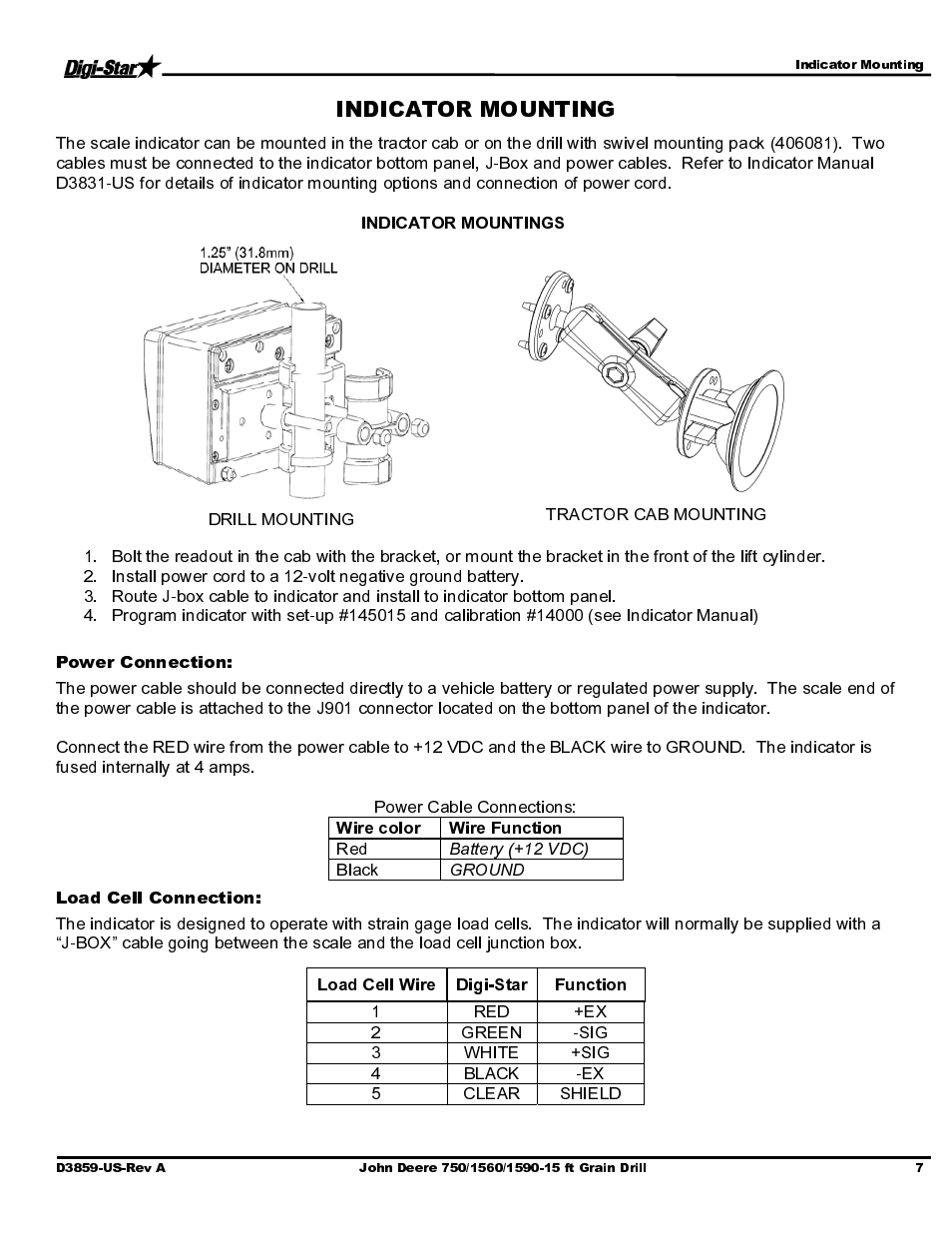 Digi-Star John Deere 455/1520/1530 User Manual | Page 9 / 14