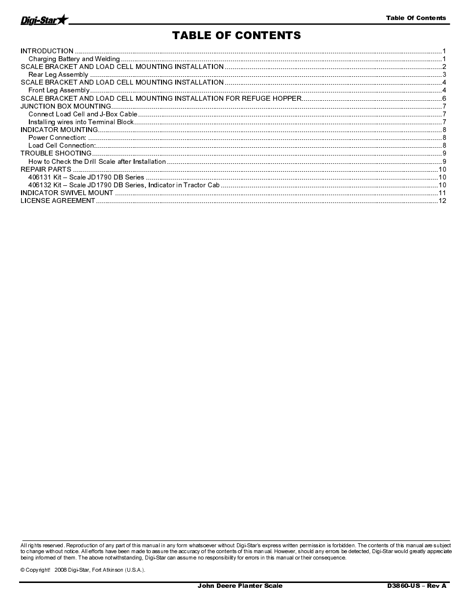 Digi-Star John Deere 1790 - Bauer Series CCS -Refuge Option User Manual | Page 2 / 14