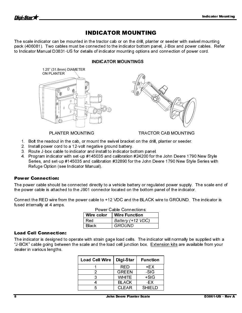 Digi-Star John Deere JD1790 New Style (2004) User Manual | Page 10 / 14