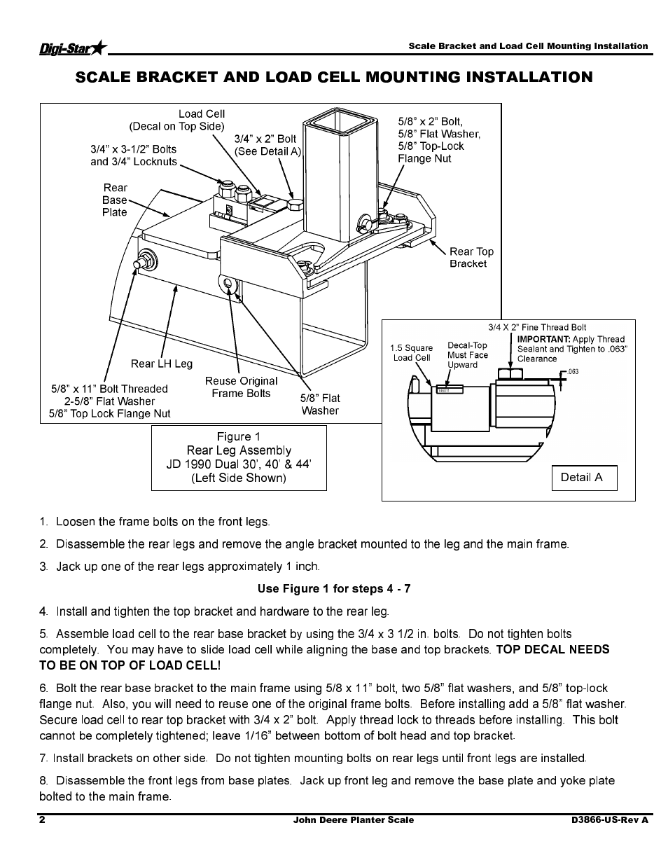 Digi-Star John Deere 1990 CCS Dual Rank 30/36/40/44 User Manual | Page 4 / 13
