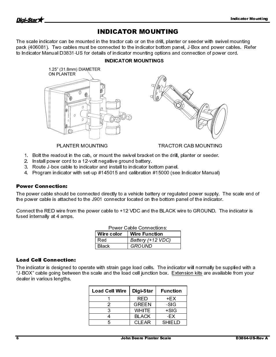 Digi-Star John Deere 1990 CCS Single Rank 30/36/40/44 User Manual | Page 8 / 13