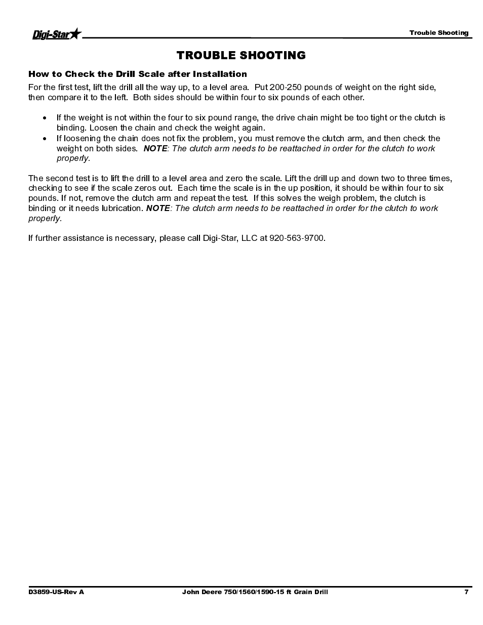 Digi-Star John Deere 750/1560/1590- 15ft Drill User Manual | Page 9 / 13
