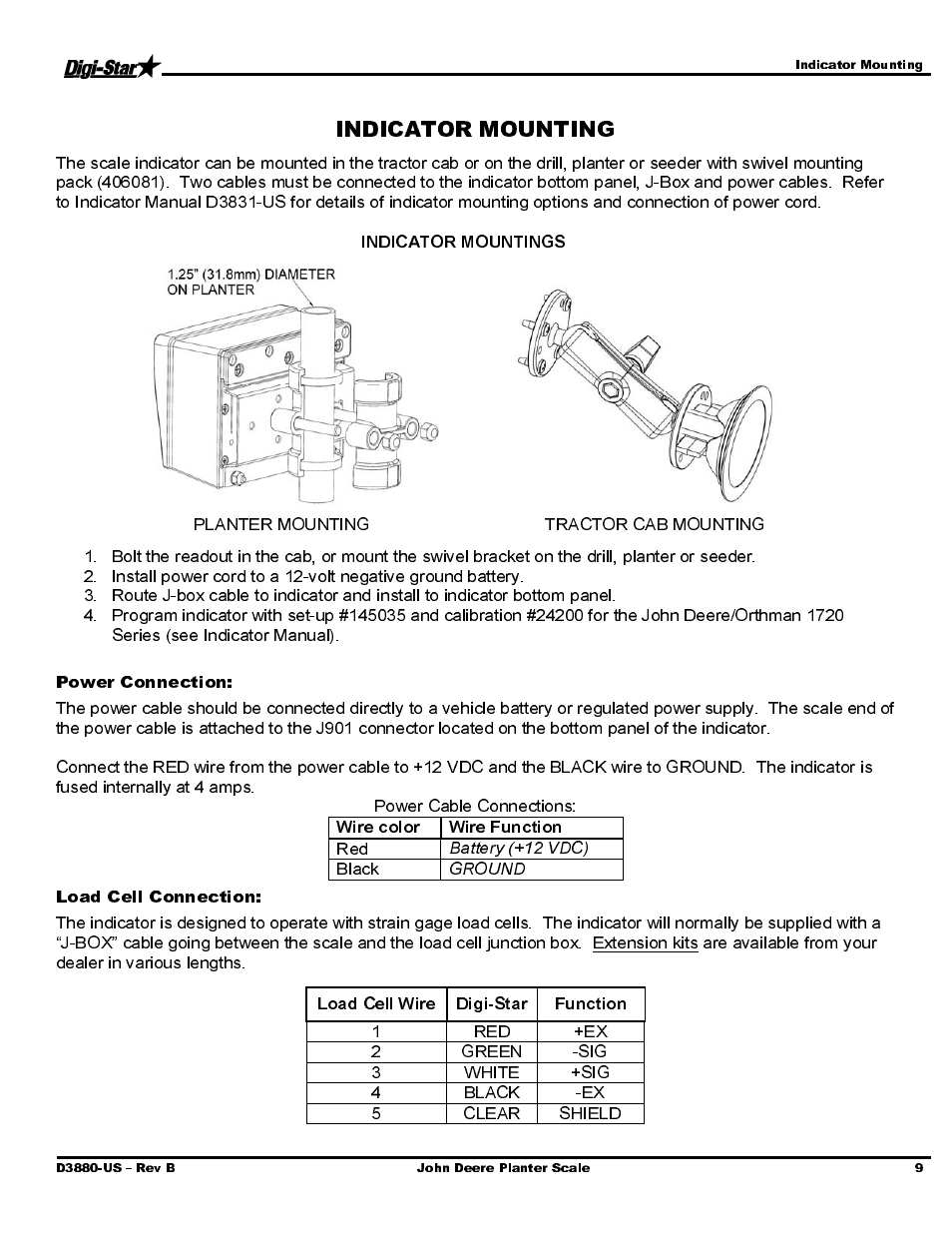 Digi-Star John Deere/Orthman Mfg JD 1720 Deere CCS User Manual | Page 11 / 16