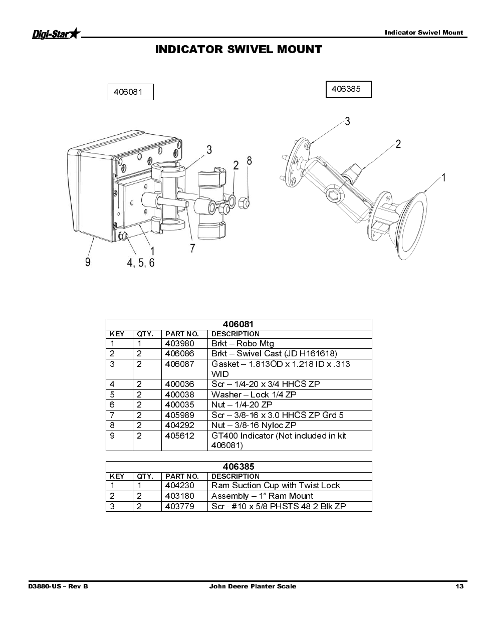 Digi-Star John Deere/Orthman Mfg JD 1720 Deere CCS User Manual | Page 15 / 16