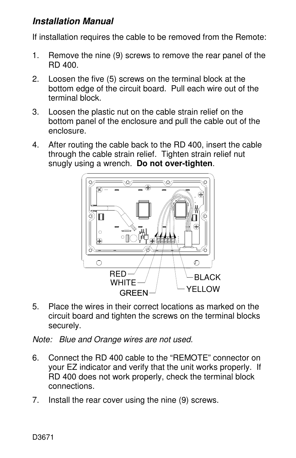 Digi-Star RD 400 User Manual | Page 3 / 4