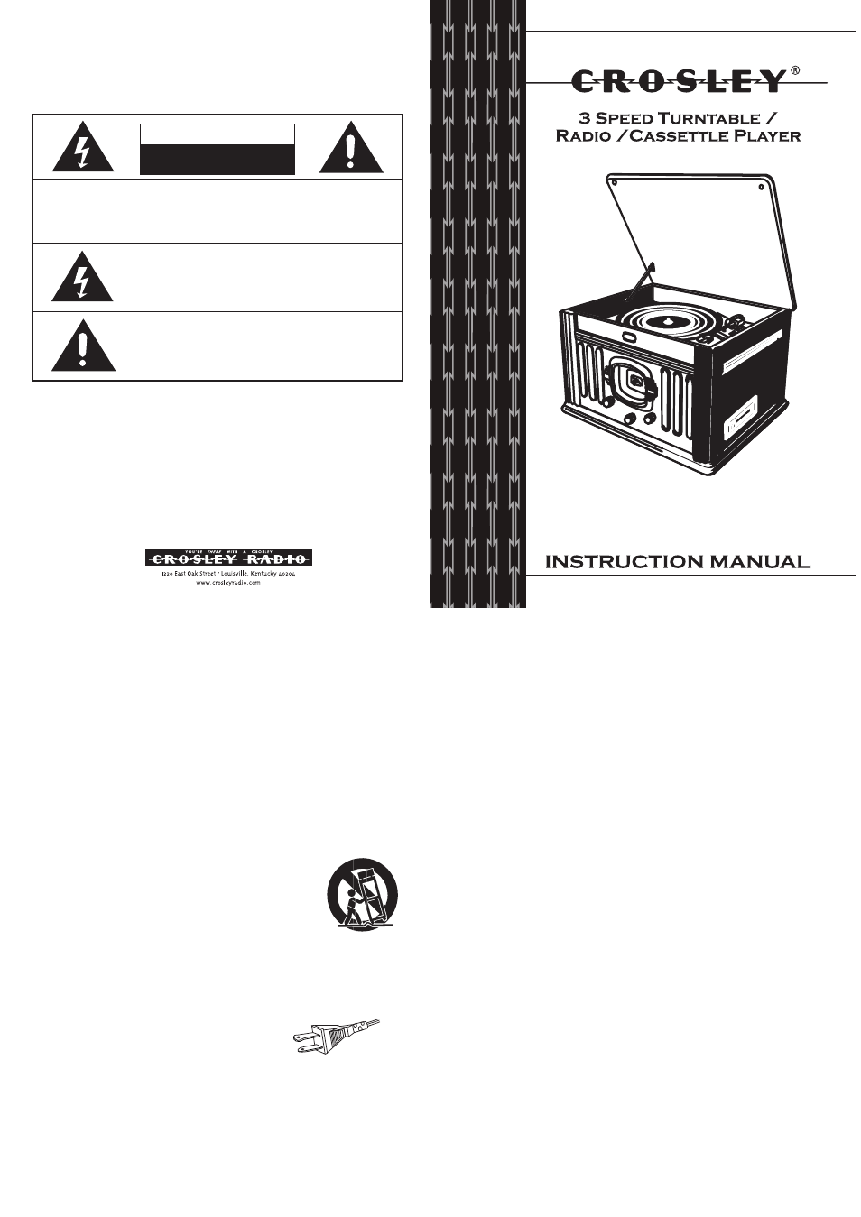 Crosley Radio Crosley Grand Music Center CR67 User Manual | 2 pages