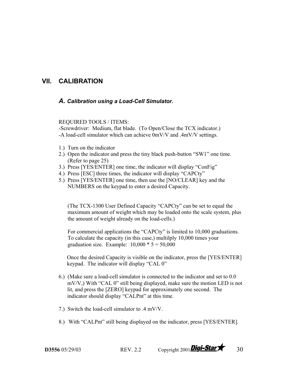 Digi-Star TCX-1000 SERIES User Manual | Page 30 / 38