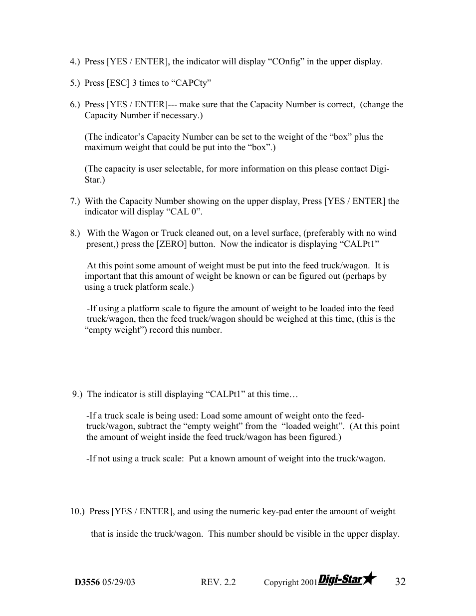 Digi-Star TCX-1000 SERIES User Manual | Page 32 / 38