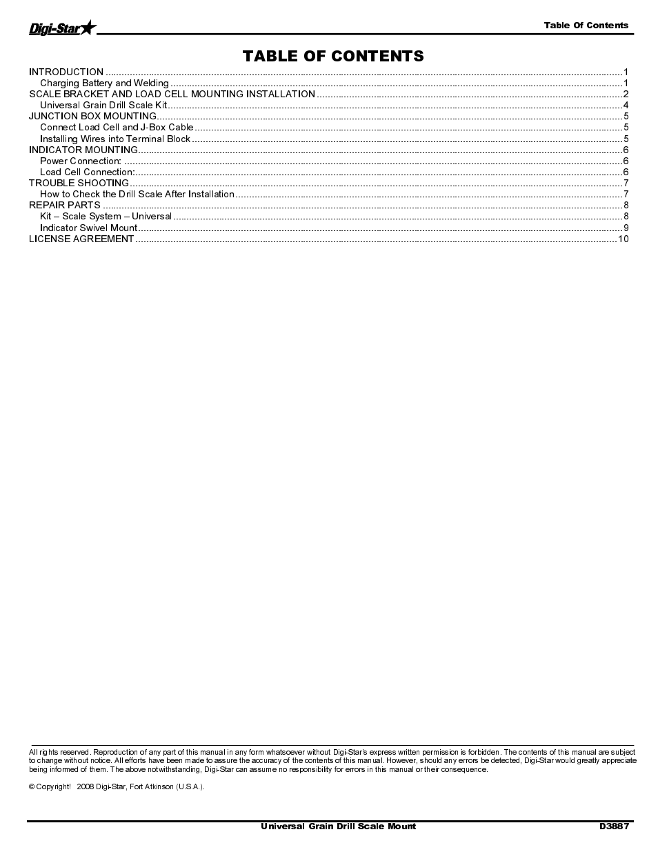 Digi-Star Universal Grain Drill System User Manual | Page 2 / 12