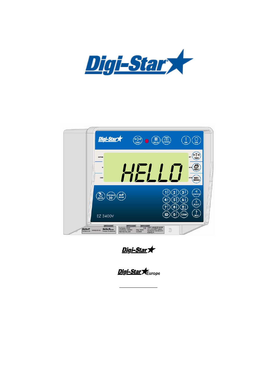 Digi-Star EZ3400(V) User Manual | 40 pages