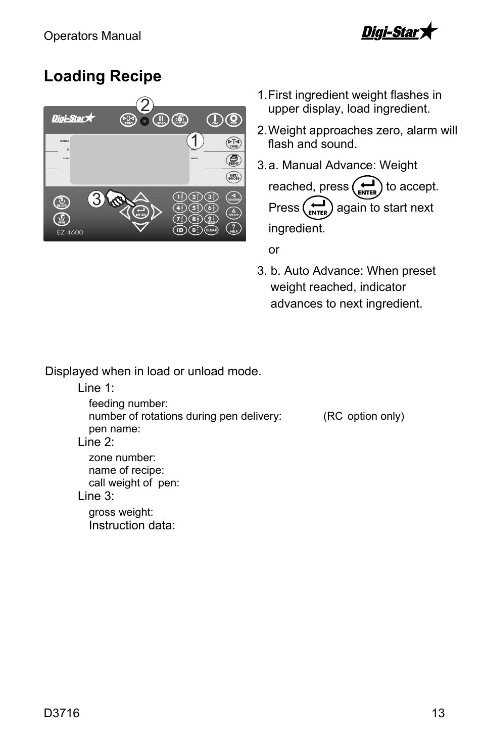 Loading recipe, Alfalf | Digi-Star EZ4600 User Manual | Page 13 / 35
