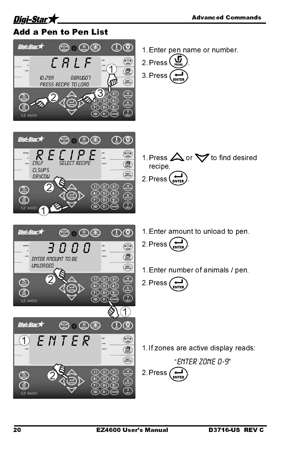 C a l f | Digi-Star EZ4600 User Manual | Page 24 / 51