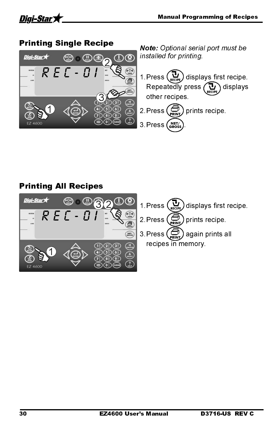 R e c - 0 i | Digi-Star EZ4600 User Manual | Page 34 / 51