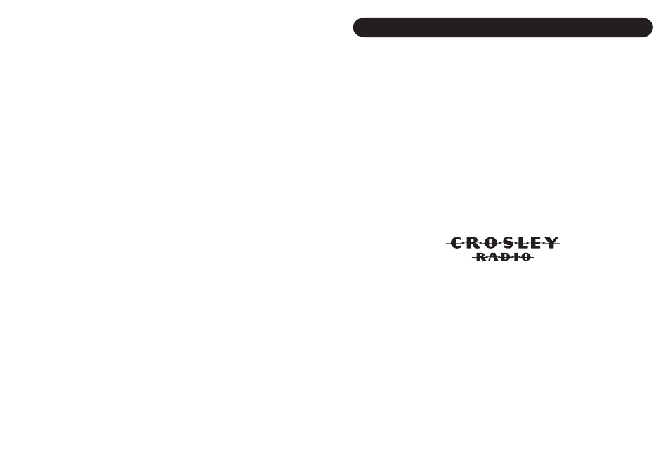 Warranty | Crosley Radio CR711 User Manual | Page 2 / 6