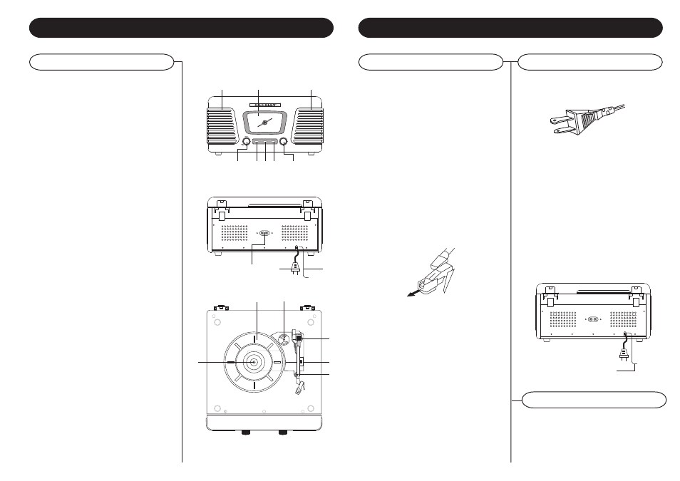 Getting started & basic operation, Control locators, Set up unpacking | Unit controls, Power up your crosley, Tuning, X10 khz | Crosley Radio CR711 User Manual | Page 6 / 6