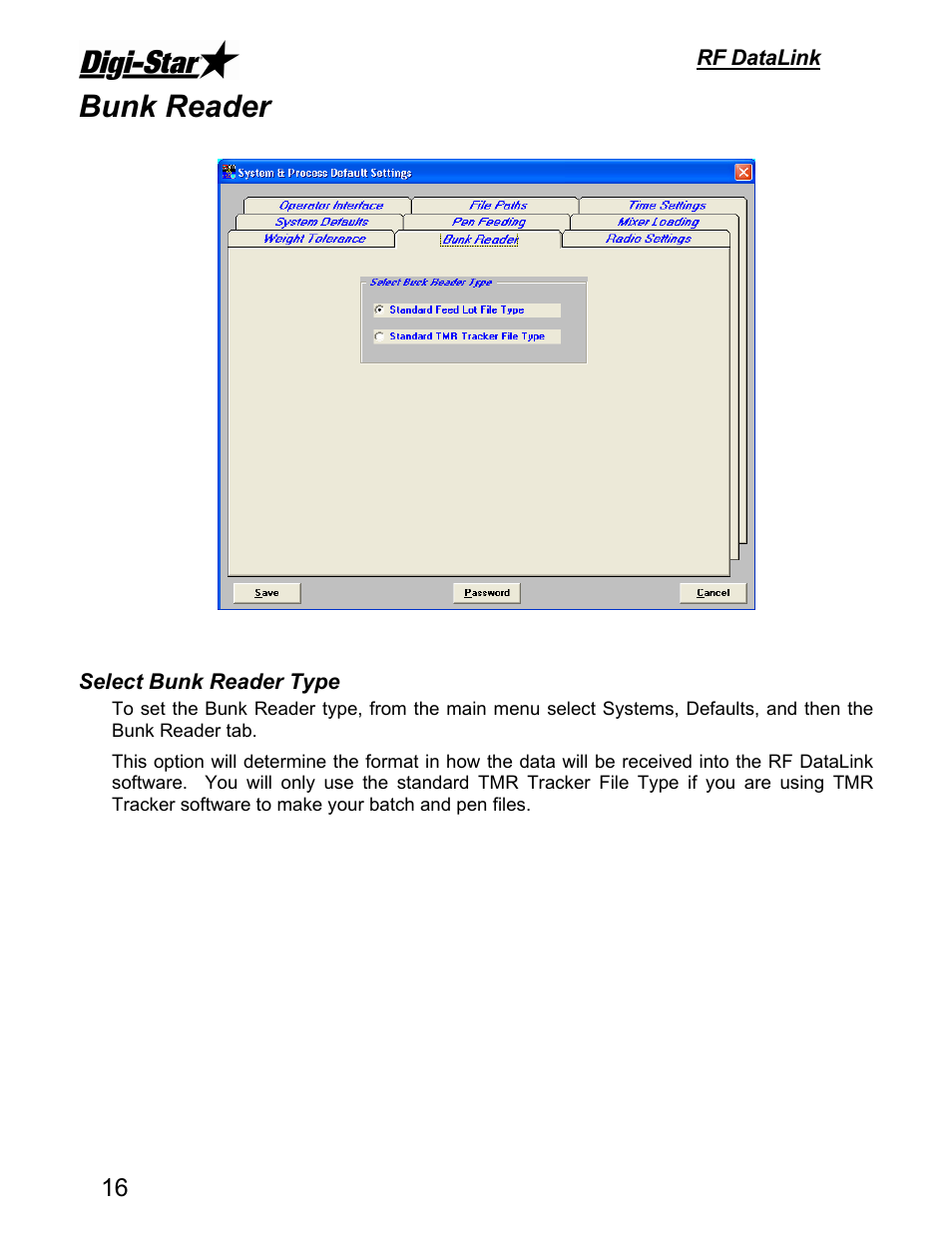 Bunk reader | Digi-Star DataLink User Manual | Page 20 / 39