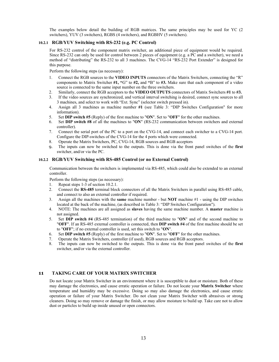 Comprehensive Video CVG-808xl User Manual | Page 14 / 20