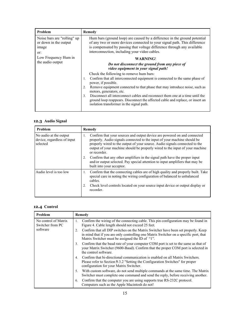 Comprehensive Video CVG-808xl User Manual | Page 16 / 20