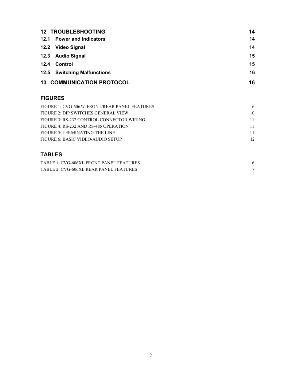 Comprehensive Video CVG-808xl User Manual | Page 3 / 20